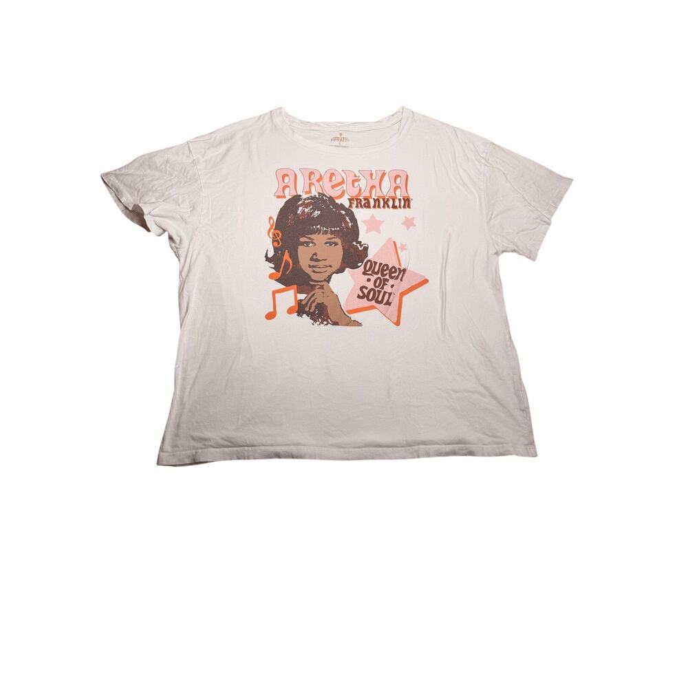 Junk Food Aretha Franklin Queen of Soul Graphic Tee Women’s XL Retro Music
